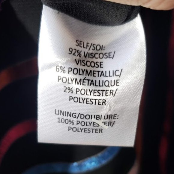 NWT Tanya Taylor Metallic Stripe Magnolia Wrap Party Dress - Picture 12 of 12